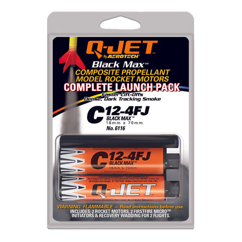 Quest Q-Jet™ C12-4FJ Black Max Complete 2-Motor Launch Pack - Q6116