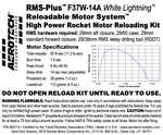 AeroTech F37W-14A RMS-29/60 Reload Kit (1 Pack) - 063714