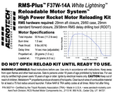 AeroTech F37W-14A RMS-29/60 Reload Kit (1 Pack) - 063714