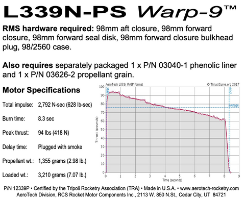 AeroTech L339N-P RMS-98/2560 Reload Kit (1 Pack) - 12339P