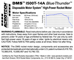 AeroTech I500T-14A 38mm x 356mm Single Use DMS 1-Motor Kit - 095014
