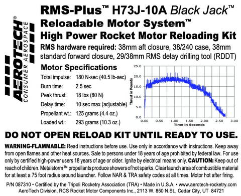 AeroTech H73J-10A RMS-38/240 Reload Kit (1 Pack) - 087310