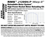 AeroTech J1299N-P RMS-54/852 Reload Kit (1 Pack) - 10129P