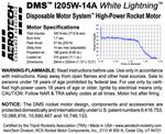 AeroTech I205W-14A 29mm x 305mm Single Use DMS 1-Motor Kit - 092014